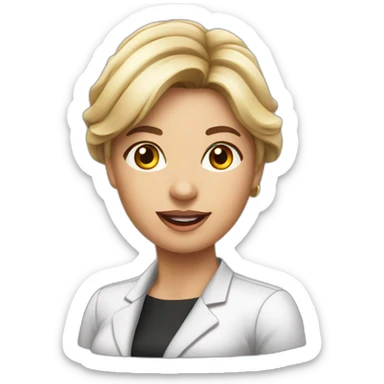 casino dealer lady sticker