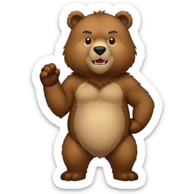 Urso bravo sticker