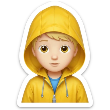 Raincoat Kid sticker