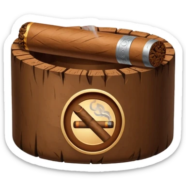 cigar under bloc symbol sticker