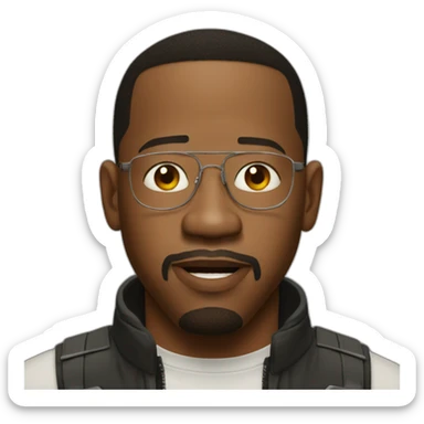 Martin Lawrence from movie bad boys sticker
