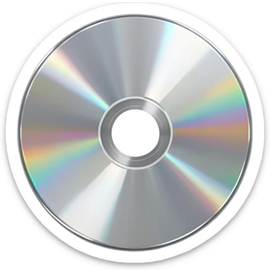 CD disk sticker