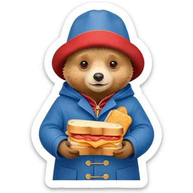 Paddington bear sticker