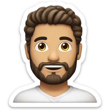 Alter Ego Parfait homme brun d'origine tunisien et français de 28ans avec une barbe  sticker