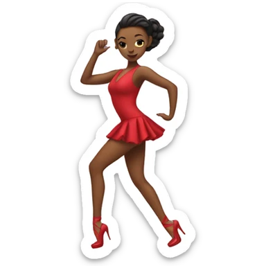 Dancer in high heels sticker