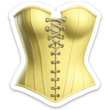 light Yellow Corset sticker