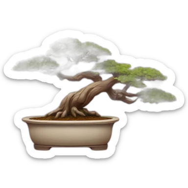 Bonsai tree pink sticker