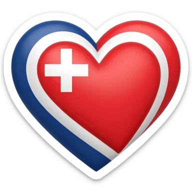 Сердечко но внутри него флаг Грузии то есть сердечках в цвете флага Грузии sticker