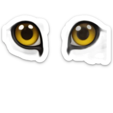 saranghae with cat eyes sticker