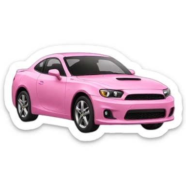 Pink car sticker