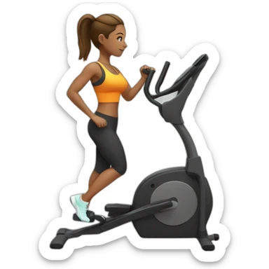 gym woman sticker