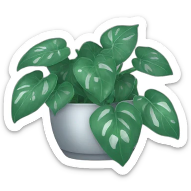 silver pothos sticker
