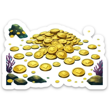 sunken treasure sticker