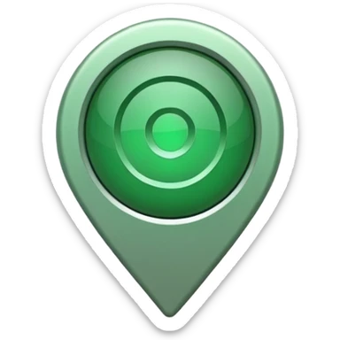 green location marker simple sticker