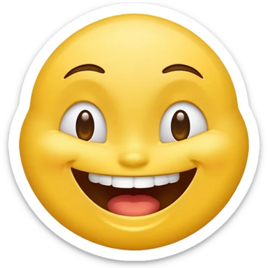 upside down laughing emoji as if its fallen over laughing  sticker