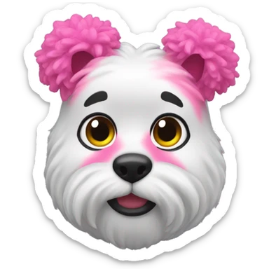 Pompones rosados  sticker