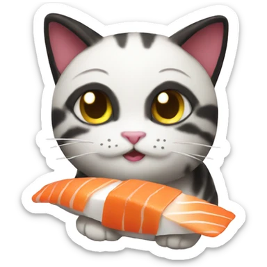 Sushi cat sticker