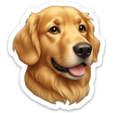 Autumn-golden-retriever sticker