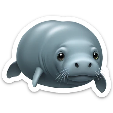African Manatee sticker