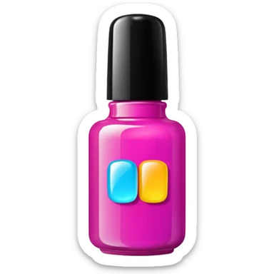 gel polish bottle sticker