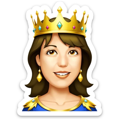 Zöe Wearing a crown sticker