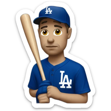 Sad dodgers fan sticker