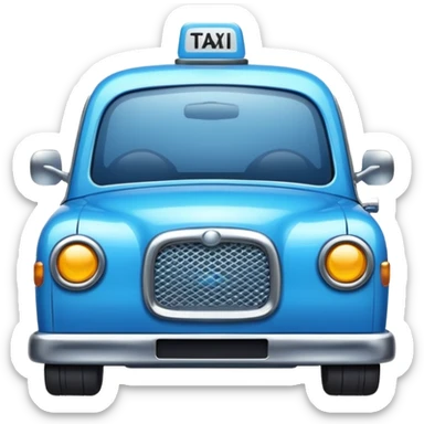 blue taxi sticker