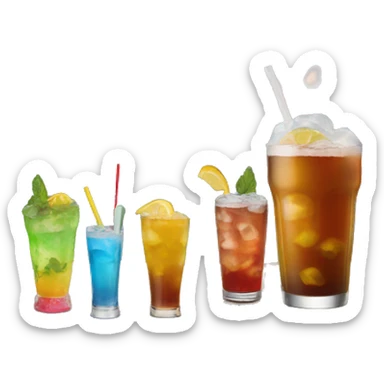 drinks and mountain sticker