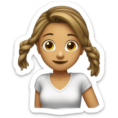 Une fille qui s'appelle Naëlle qui fait un dab sticker