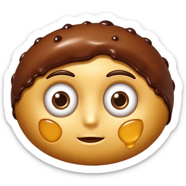 Une chocolatine qui rigole sticker