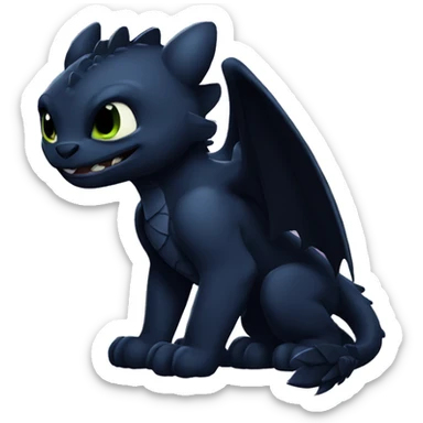 Night fury sticker