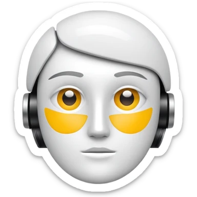 minimalist logo self2.art, focus on AI and art sticker