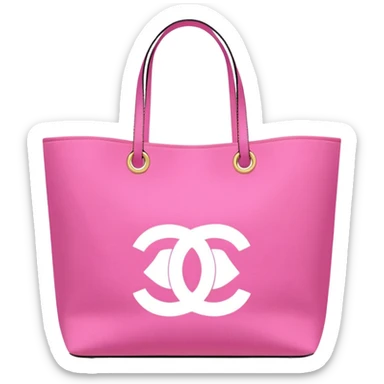 shopping bag, victoria secret, chanel sticker