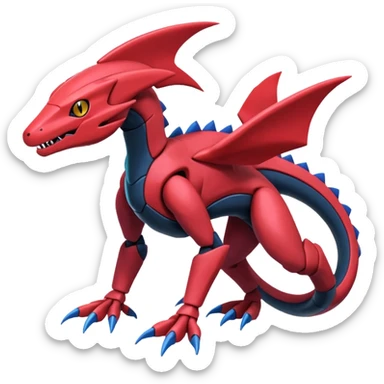 Heliolisk-Weavile-Salandit-Cyclizar-Genesect-Pokémon, full body sticker