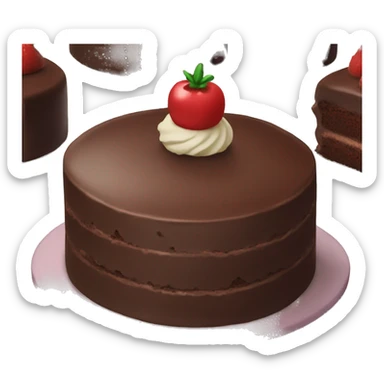 Chocolate cake sticker
