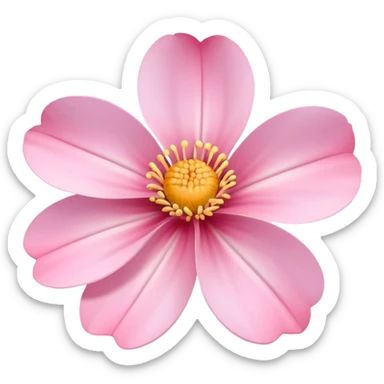 Pink dainty flower sticker