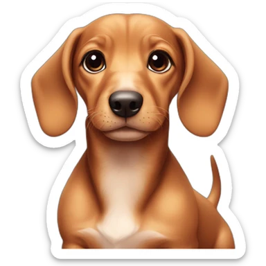 Dachshund cute puppy sticker