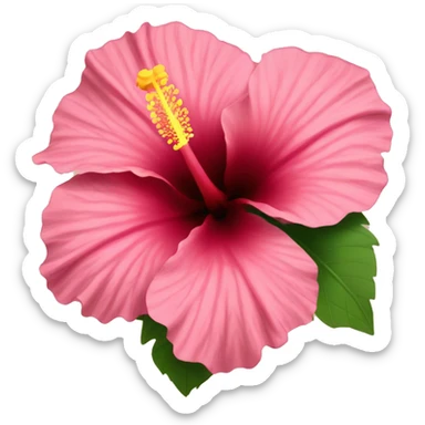 hibiscus flower sticker