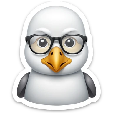 Albatross nerdy sticker