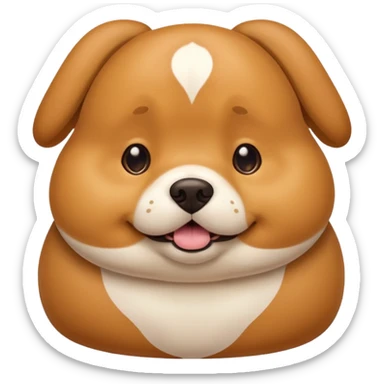 Cachorro caramelo gordo  sticker