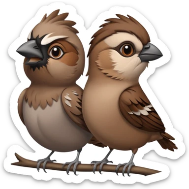 Sparrow mother and father is angry that sad sparrow got an F- sticker