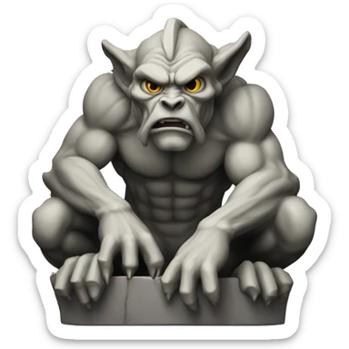gargoyle statue sticker