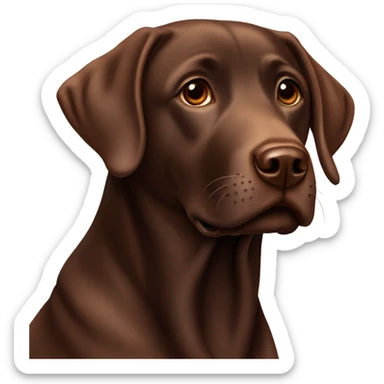 Chocolate Labrador ￼ sticker