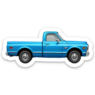 Blue 1972 Chevy Pickup sticker