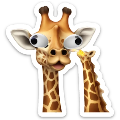 Giraffe vaping sticker