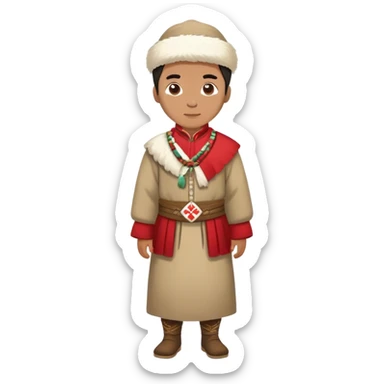 greenland citizen standing full length sticker