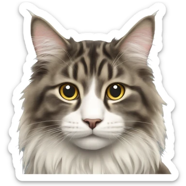 Norwegian forest cat sticker