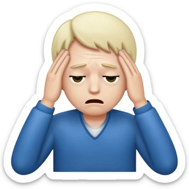 Hangover stress sticker