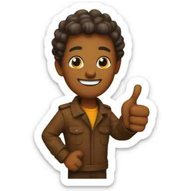 thanks giving thumbs up sticker