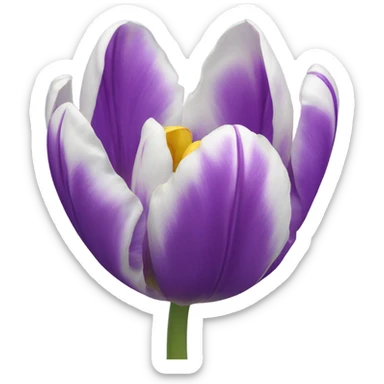 Tulipanes lila  sticker
